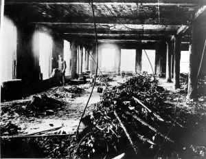 The wreckage of the Triangle Shirtwaist Factory.